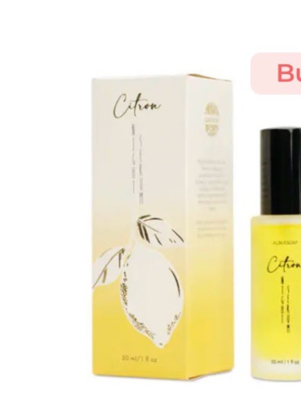 Citron Night Oil Serum produced by Alma soap in Isreal.  New in box